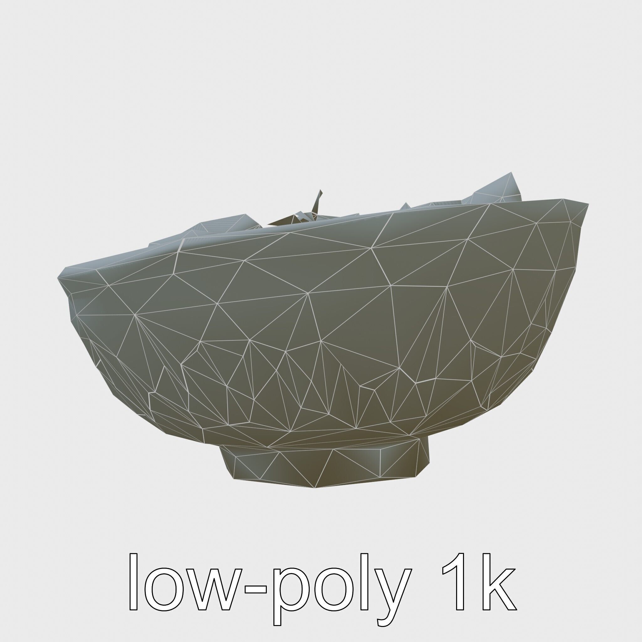 Indonesian Rendang Curry Bowl 3D model pack Low-poly 3D model_10