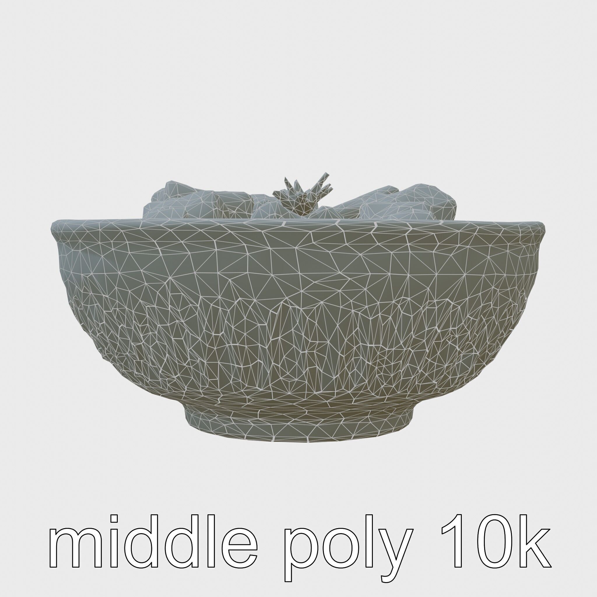 Indonesian Rendang Curry Bowl 3D model pack Low-poly 3D model_9