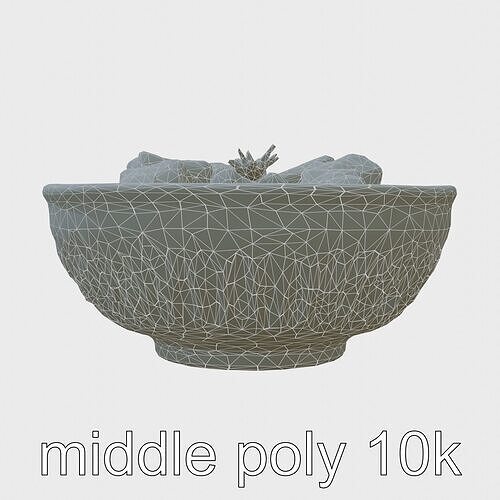 Indonesian Rendang Curry Bowl 3D model pack Low-poly 3D model 7