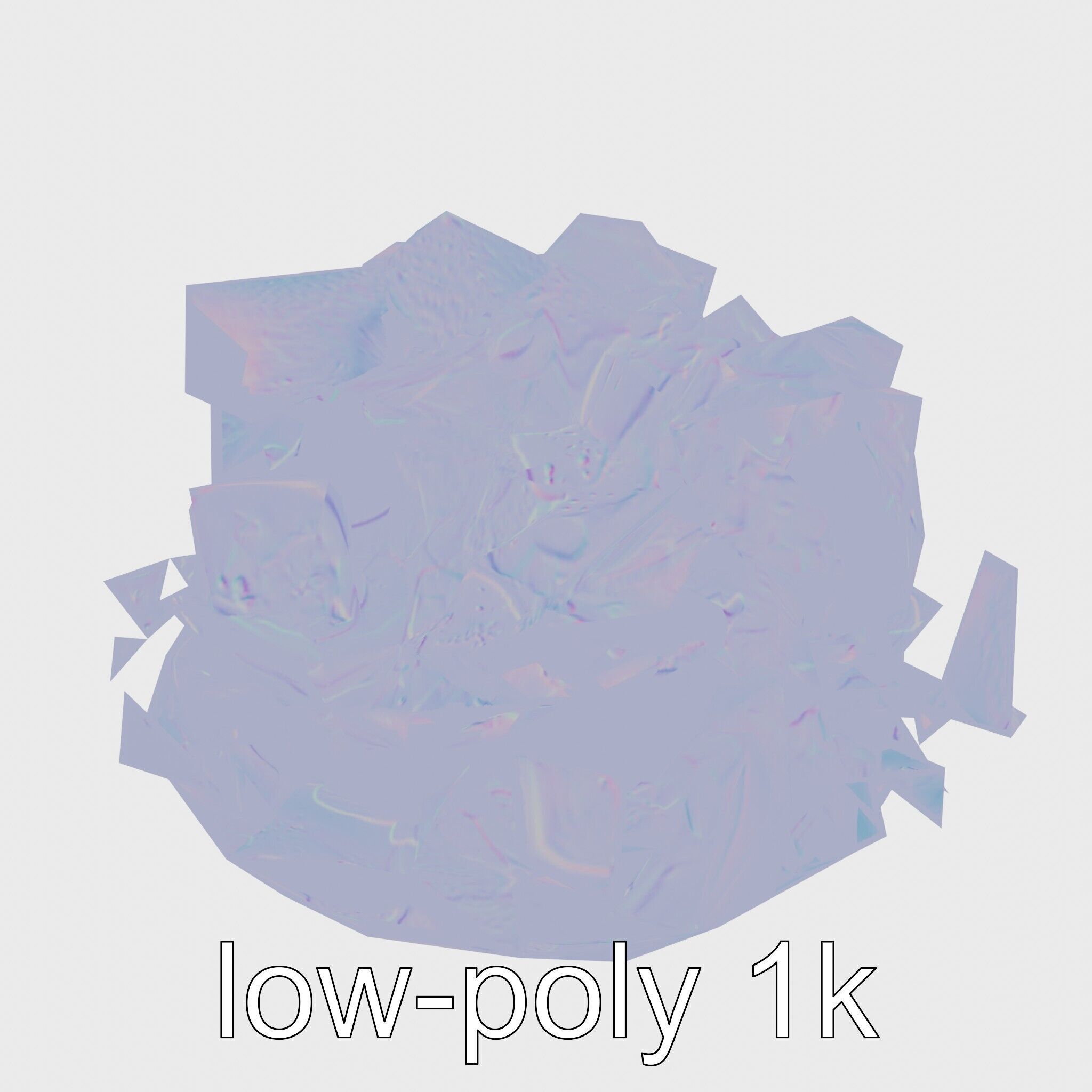 Lebanese Fattoush Salad 3D model pack Low-poly 3D model_18