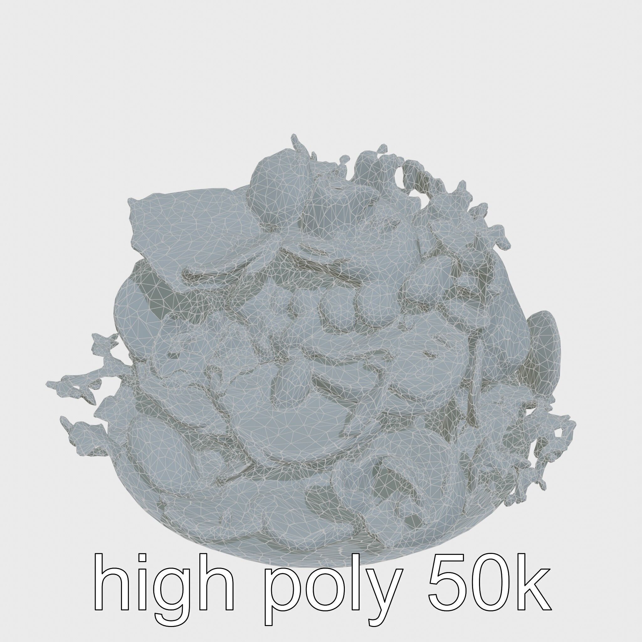 Lebanese Fattoush Salad 3D model pack Low-poly 3D model_26