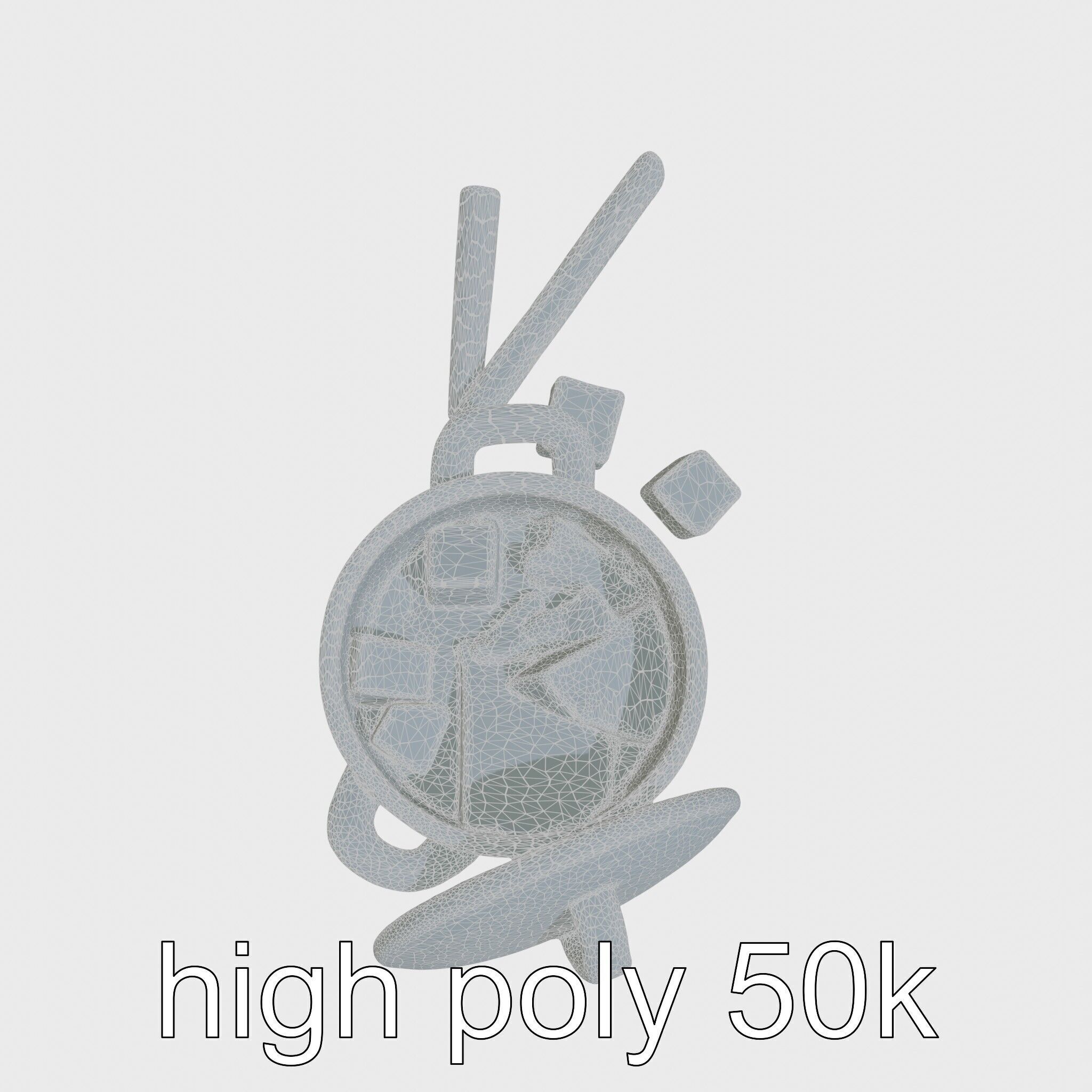 Swiss Fondue Pot with Cheese Cubes model pack Low-poly 3D model_14