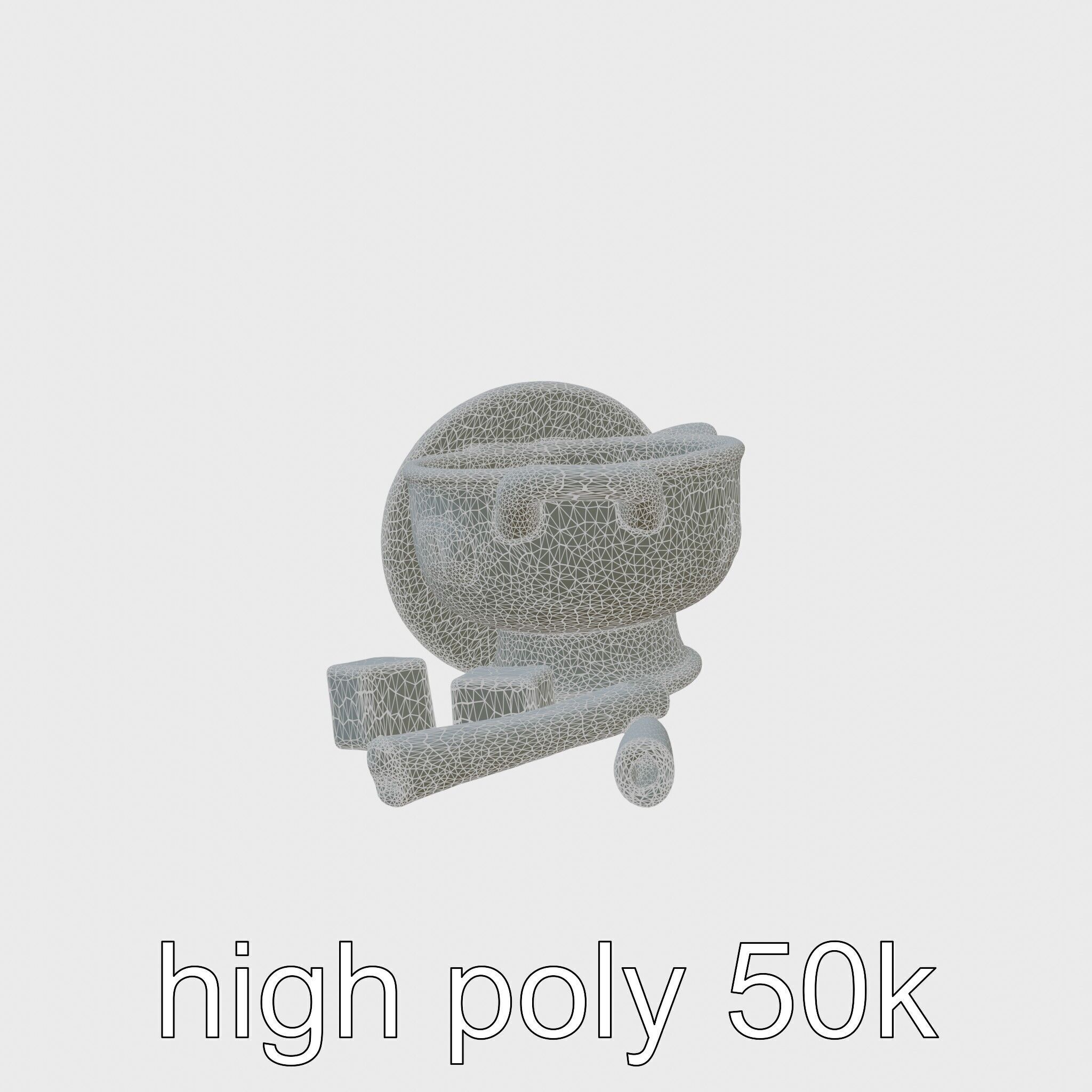 Swiss Fondue Pot with Cheese Cubes model pack Low-poly 3D model_11