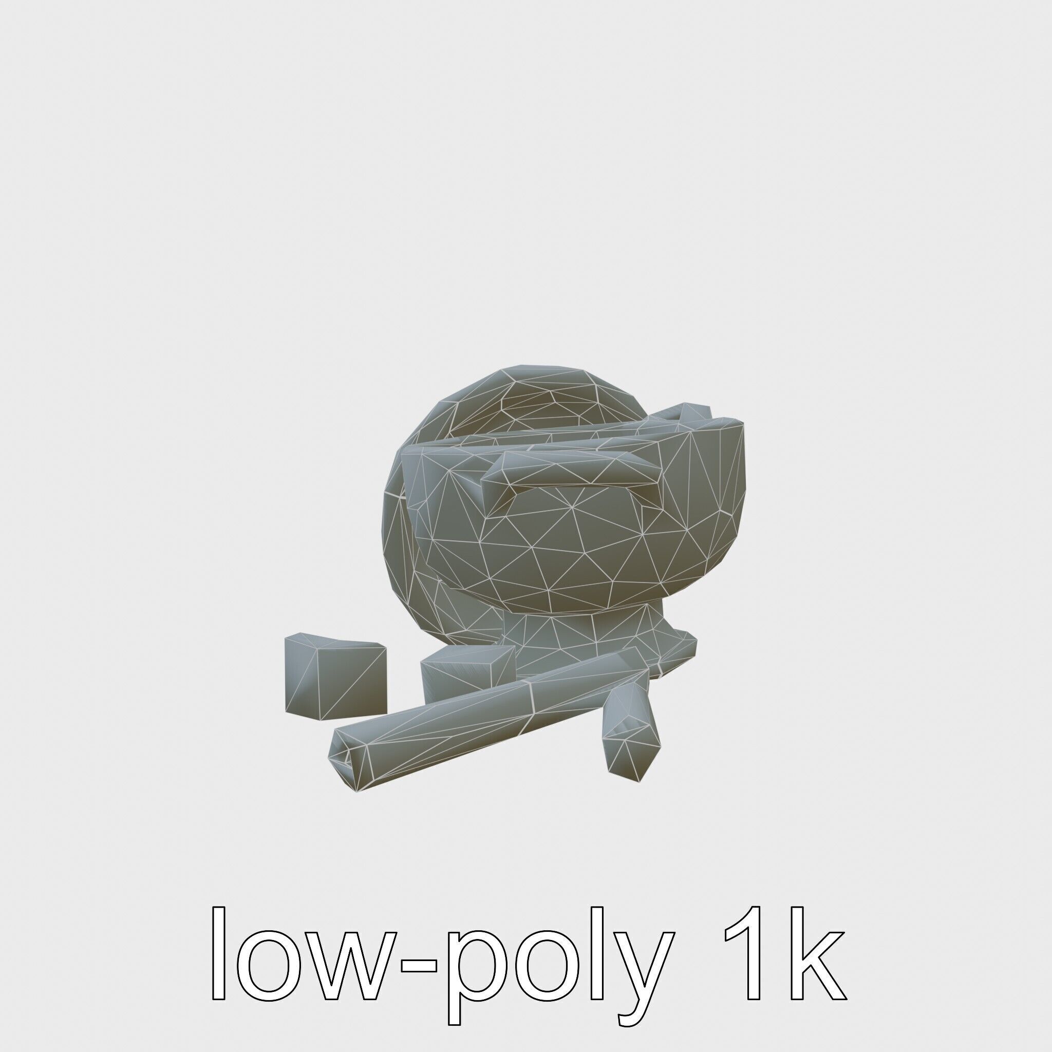 Swiss Fondue Pot with Cheese Cubes model pack Low-poly 3D model_30