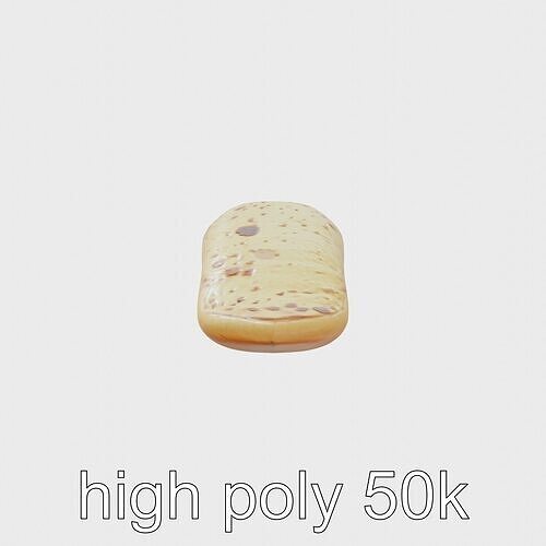 Ethiopian Injera Bread 3D Model Pack Low-poly 3D model 3