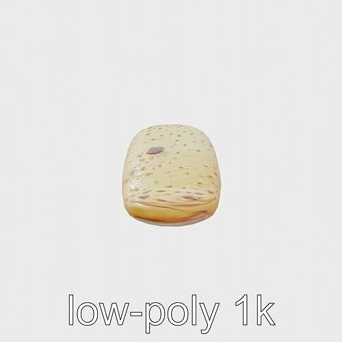 Ethiopian Injera Bread 3D Model Pack Low-poly 3D model 5