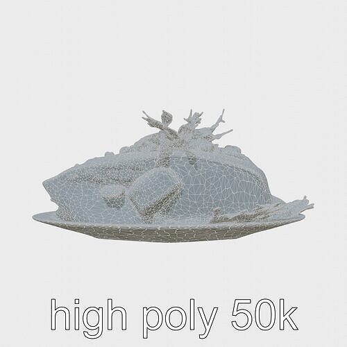 Peruvian Ceviche Dish Realistic 3D Model Pack Low-poly 3D model 6