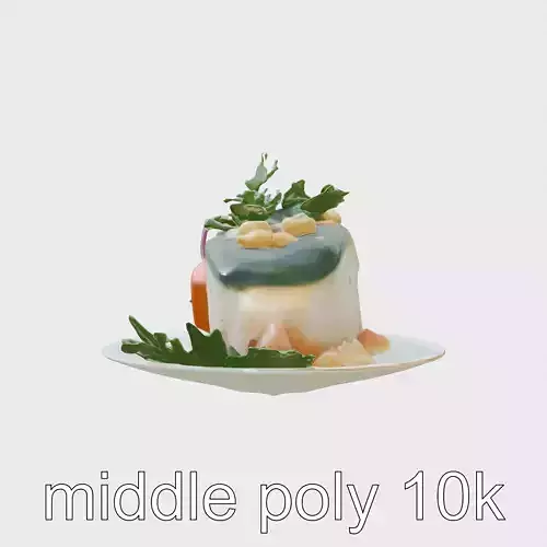 Peruvian Ceviche Dish Realistic 3D Model Pack Low-poly 3D model