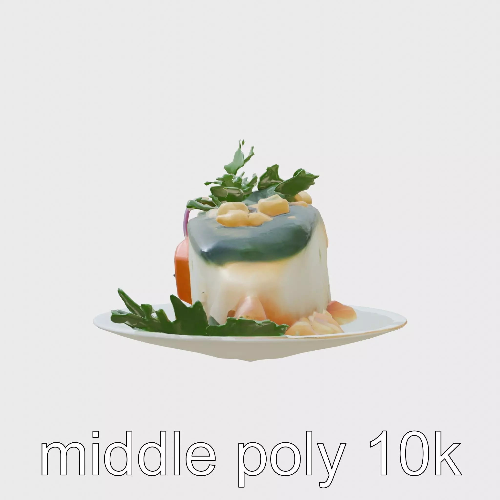 Peruvian Ceviche Dish Realistic 3D Model Pack Low-poly 3D model_0