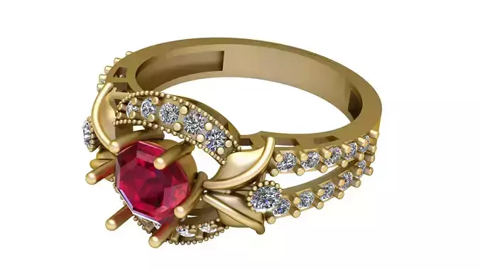 FANCY LONDON RING 3D PRINTABLE MODEL 