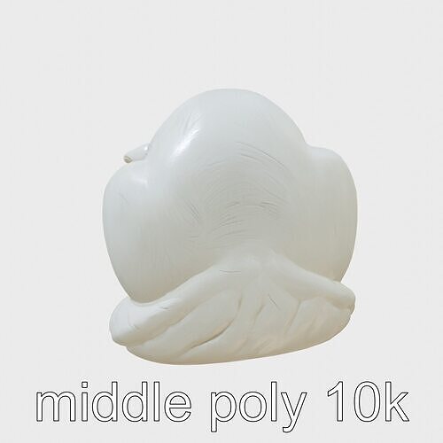 Sleeping Cat Statue Circle Pose model pack Low-poly 3D model