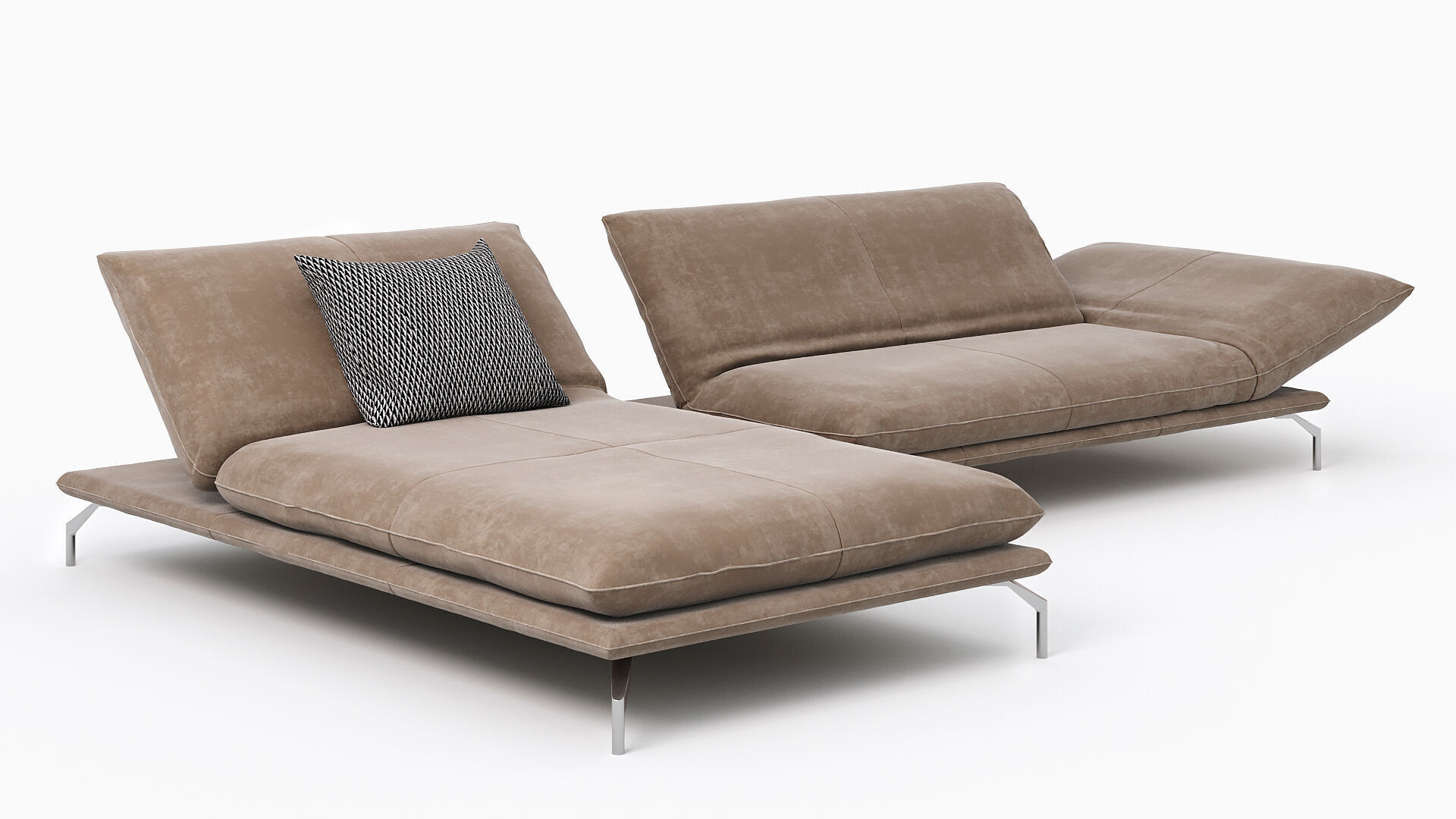 Caeser Sofa Bullfrog 3D model_3