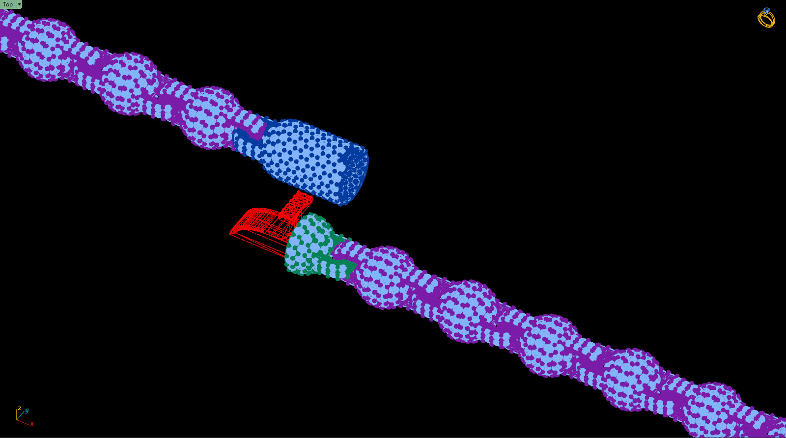 Custom Sphere Ball Diamond Chain - Ball Link -  chain link 3D print model_17