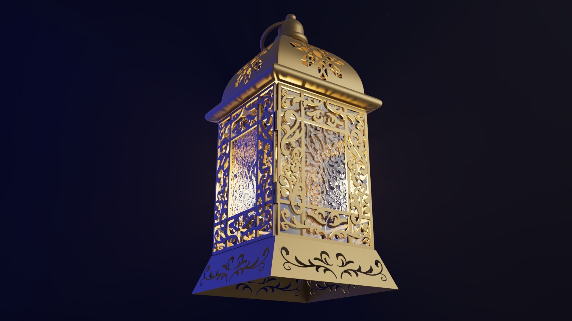 Ramadan fanous lantern Islamic 3D model_3