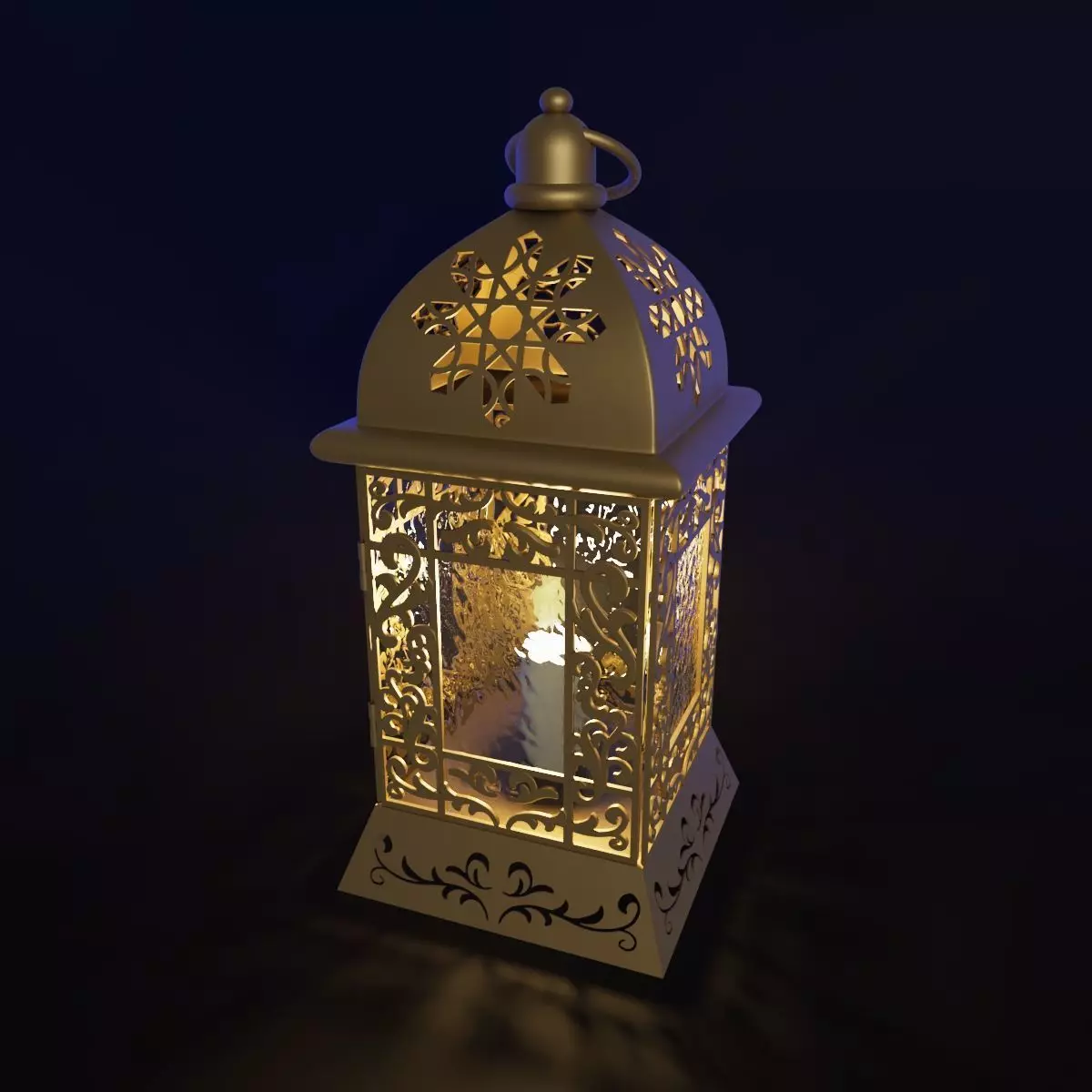 Ramadan fanous lantern Islamic 3D model_0