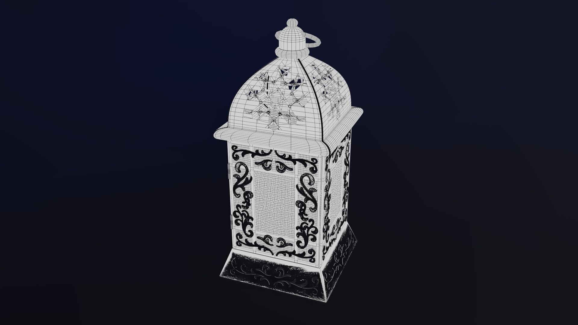 Ramadan fanous lantern Islamic 3D model_5