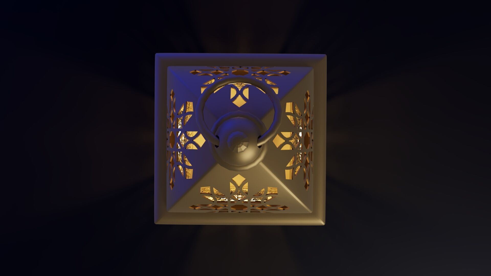 Ramadan fanous lantern Islamic 3D model_6