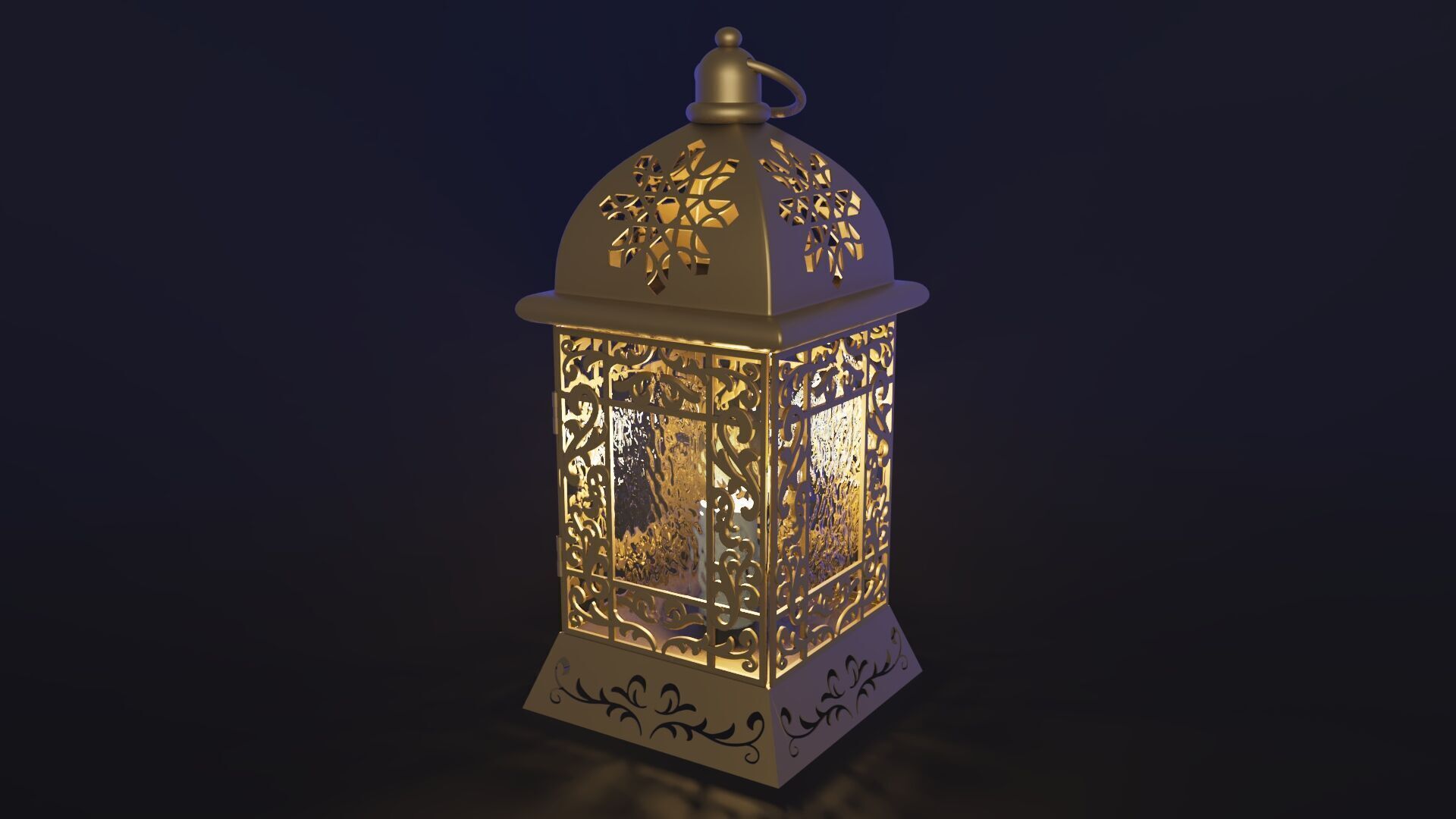 Ramadan fanous lantern Islamic 3D model_1