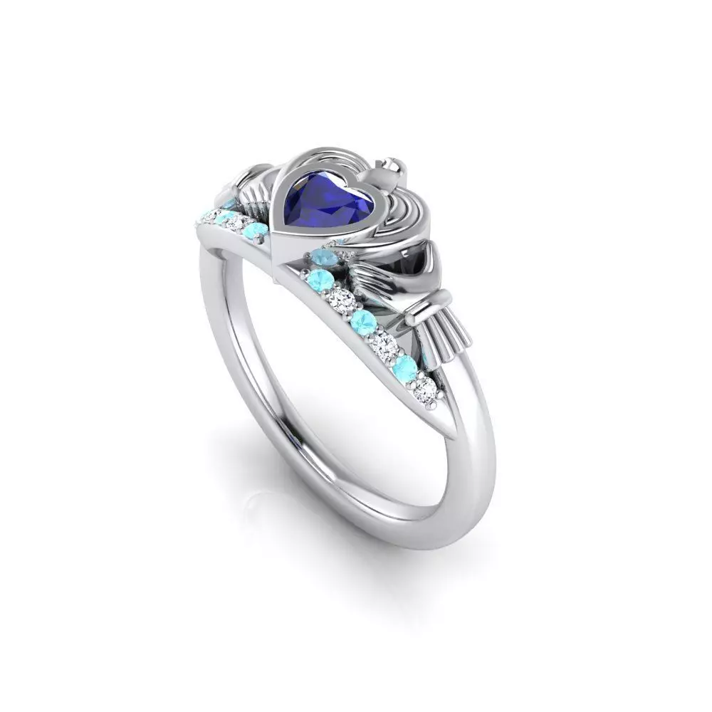 claddagh ring 8 3D print model