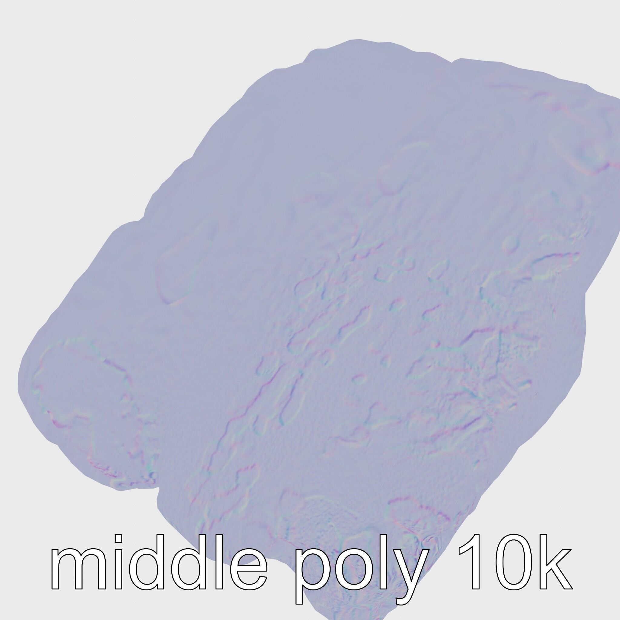 Mossy Stepping Stone Model Pack Low-poly 3D model_22