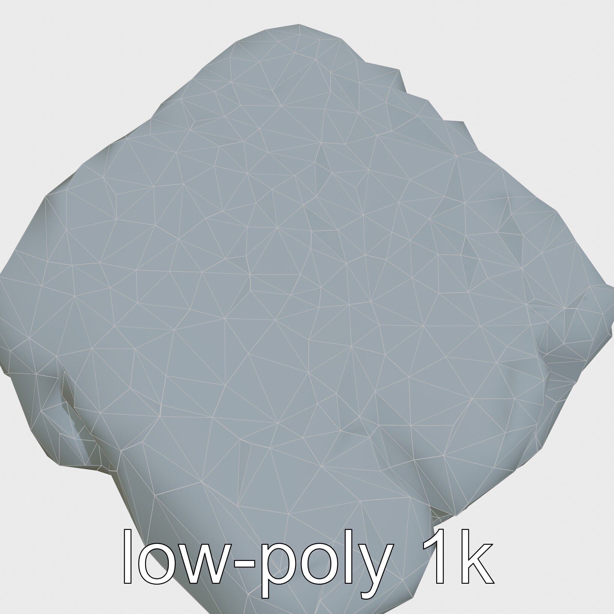 Mossy Stepping Stone Model Pack Low-poly 3D model_25