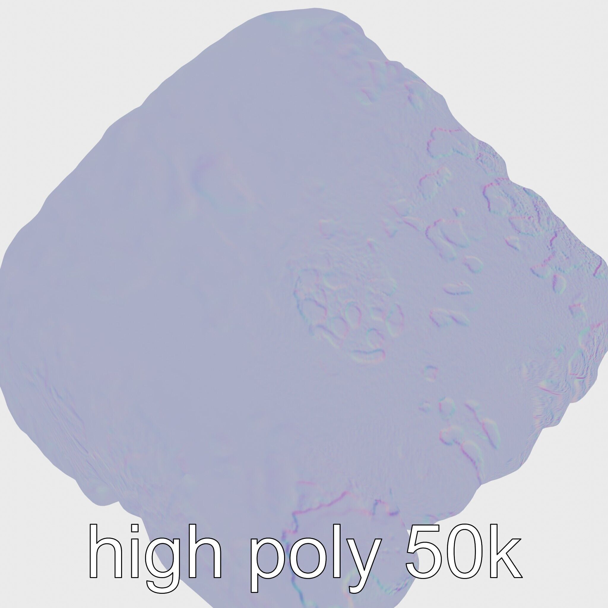 Mossy Stepping Stone Model Pack Low-poly 3D model_16