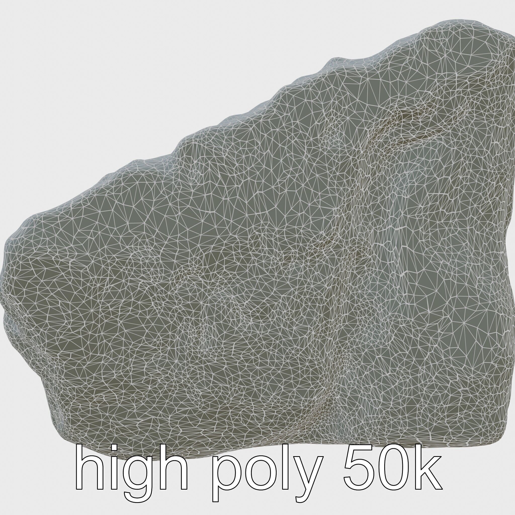 Mossy Stepping Stone Model Pack Low-poly 3D model_8