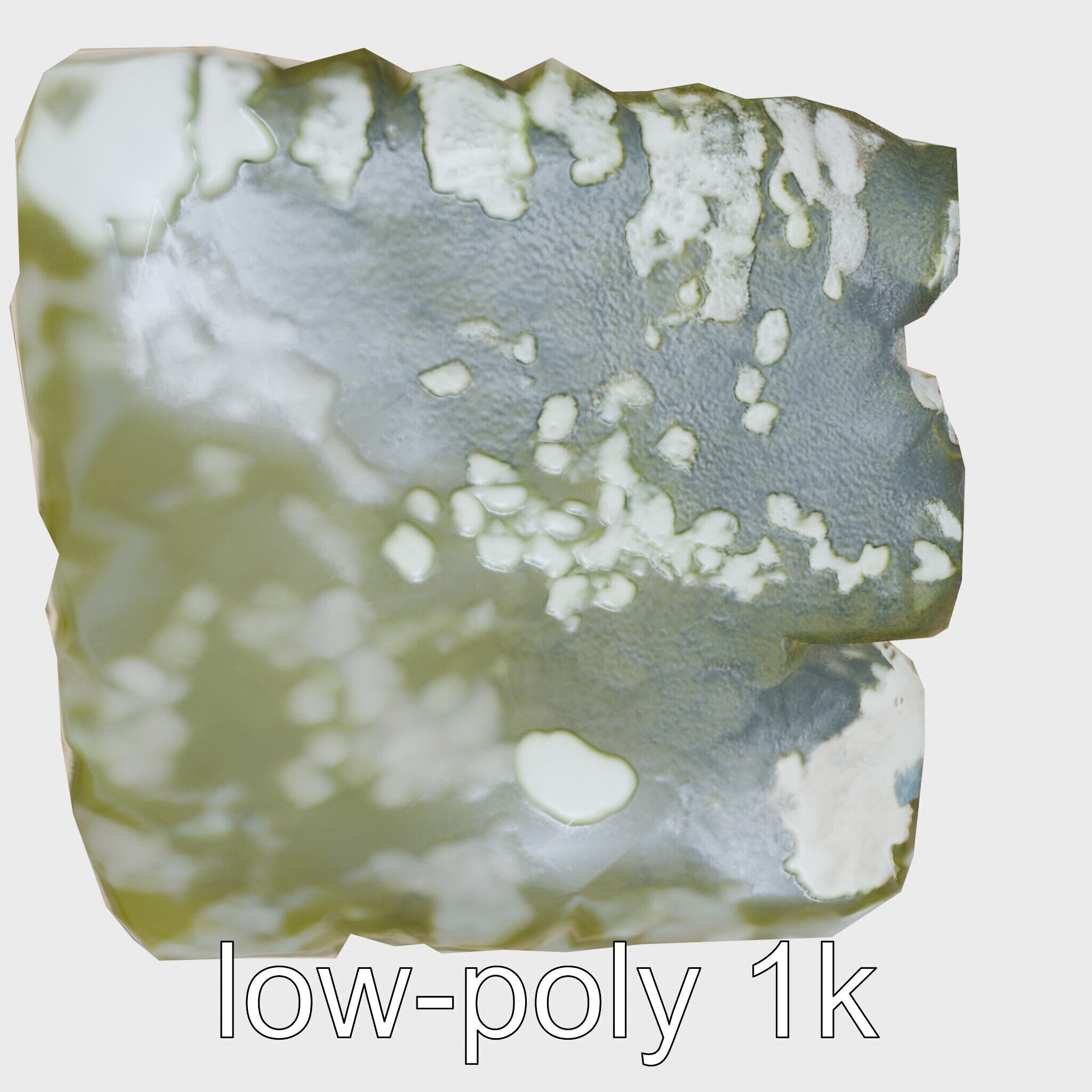 Mossy Stepping Stone Model Pack Low-poly 3D model_32