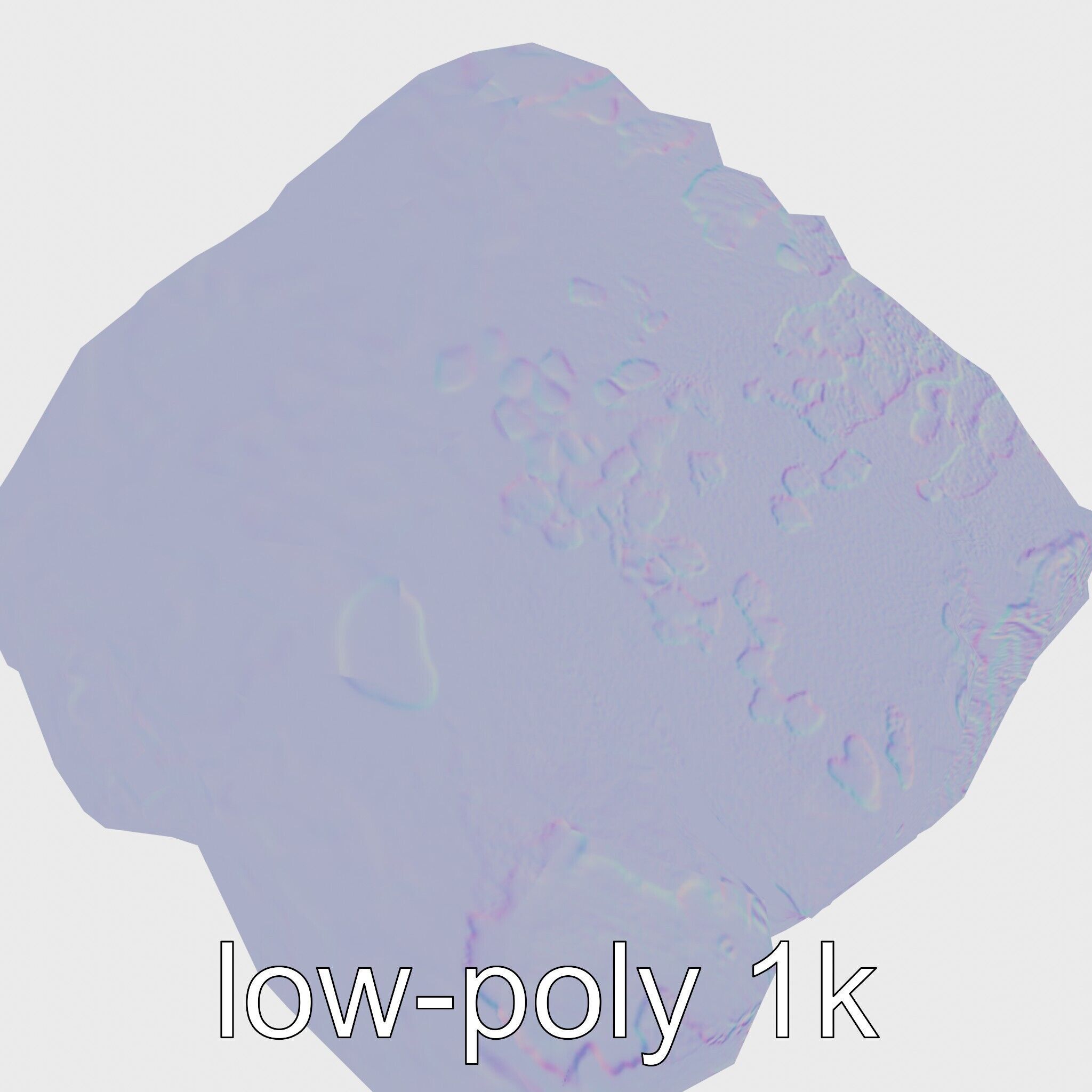 Mossy Stepping Stone Model Pack Low-poly 3D model_14