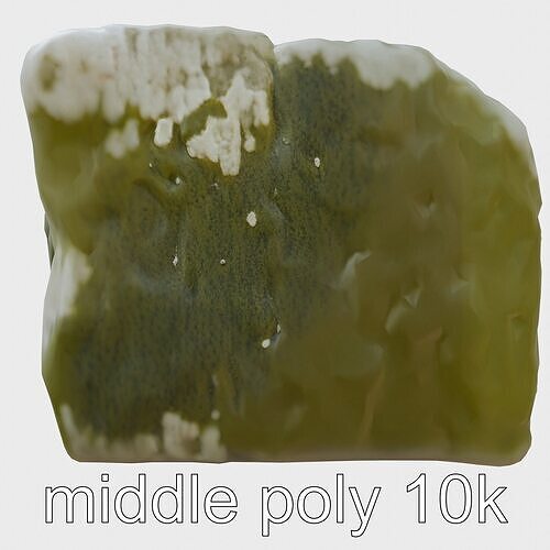 Mossy Stepping Stone Model Pack Low-poly 3D model
