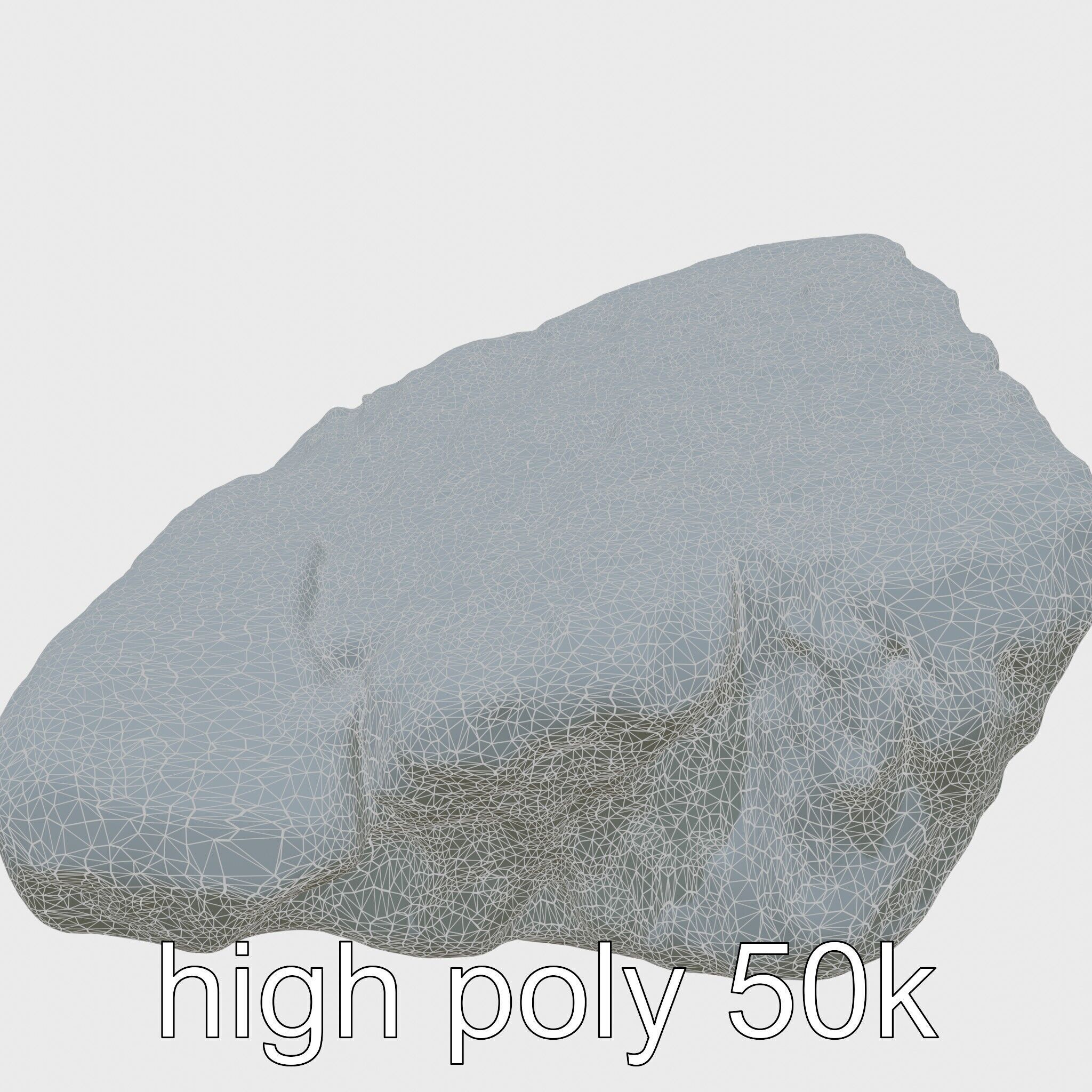 Mossy Stepping Stone Model Pack Low-poly 3D model_31