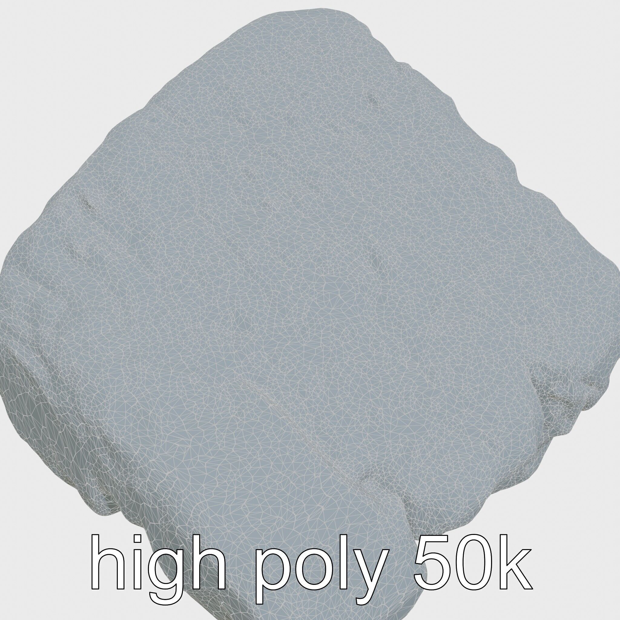 Mossy Stepping Stone Model Pack Low-poly 3D model_17