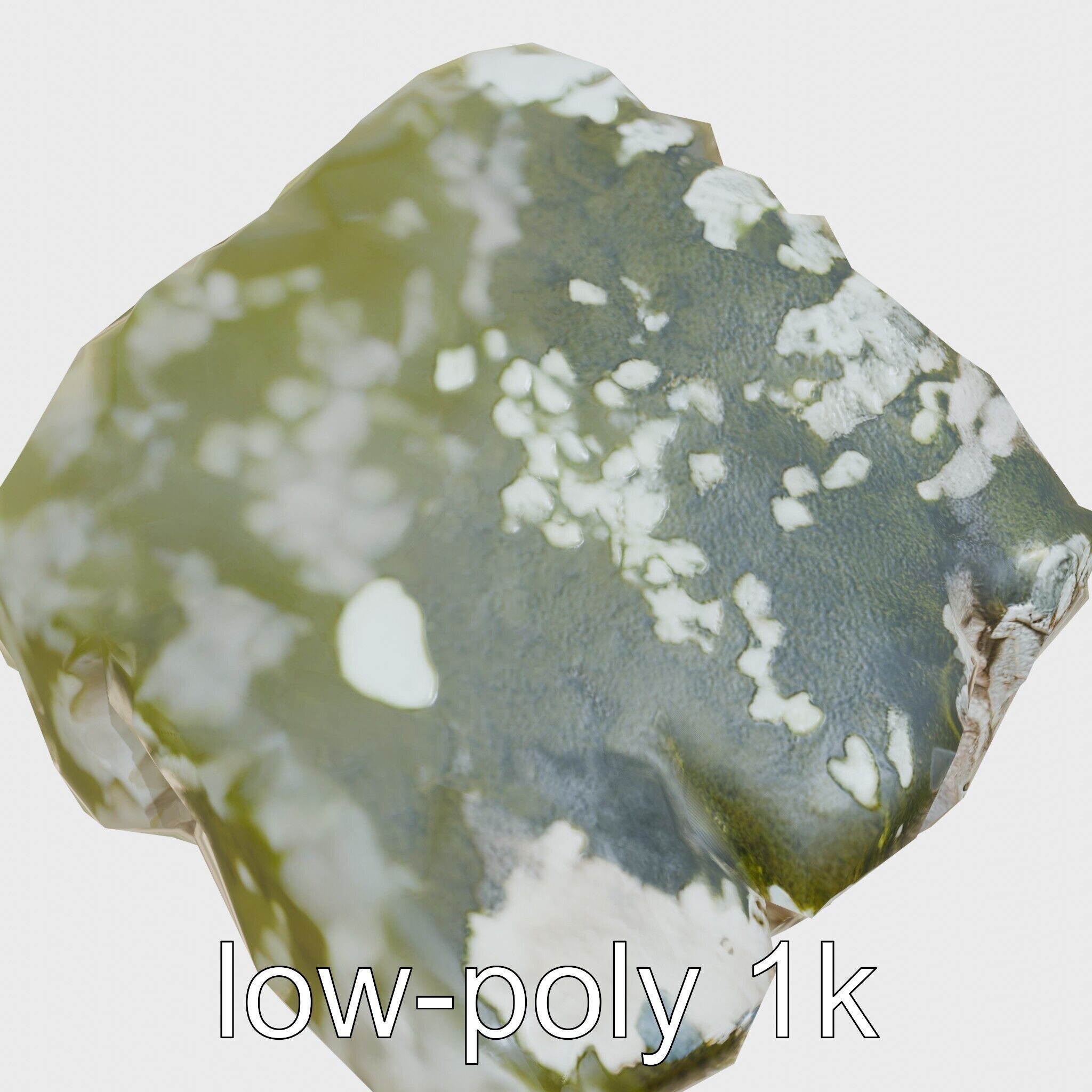 Mossy Stepping Stone Model Pack Low-poly 3D model_19