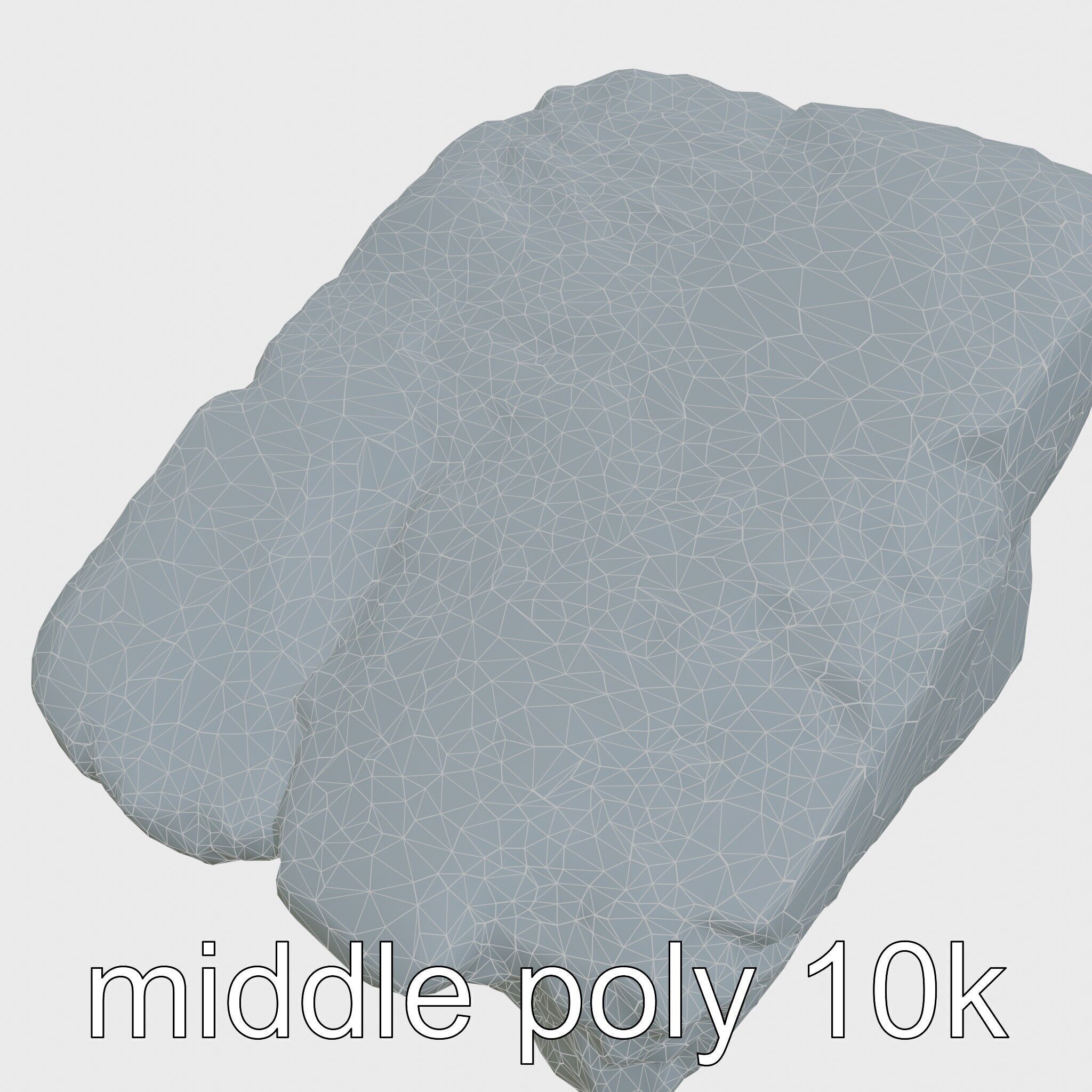 Mossy Stepping Stone Model Pack Low-poly 3D model_27