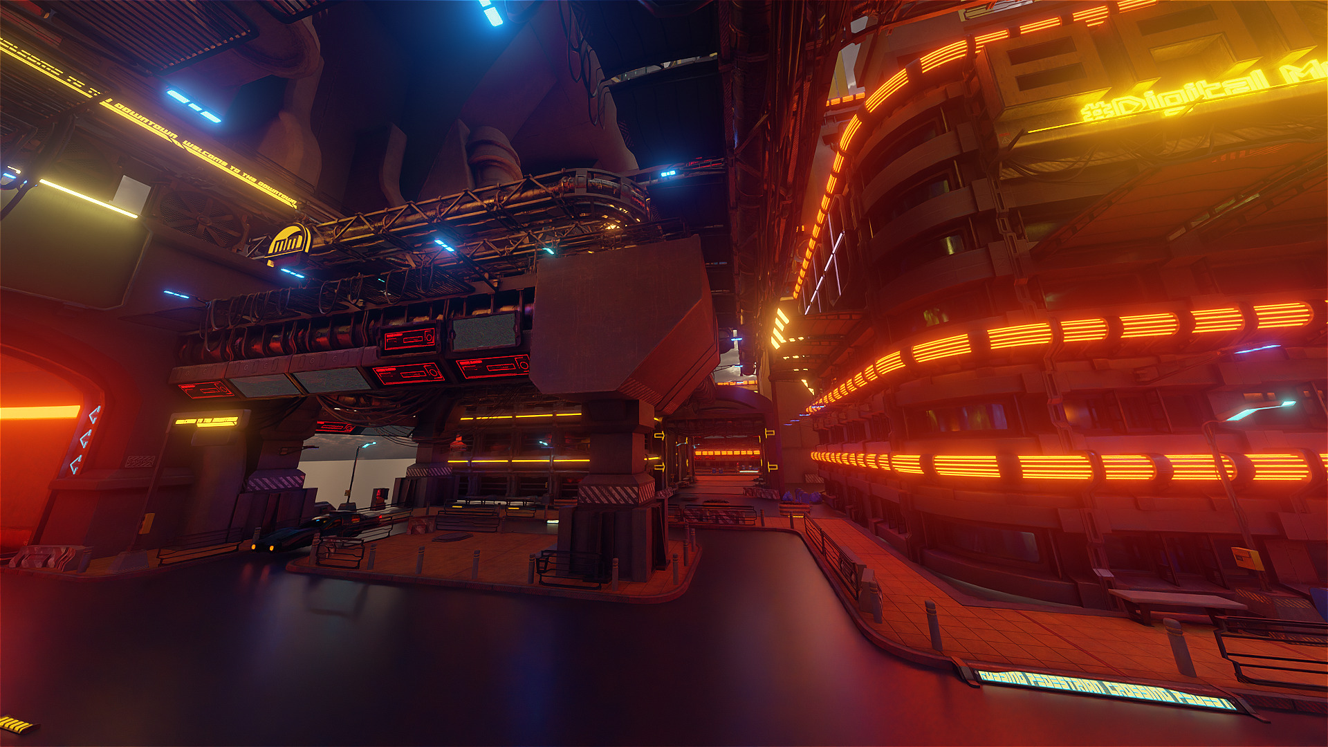 Cyberpunk New Energy Sci-Fi City 3D model_5