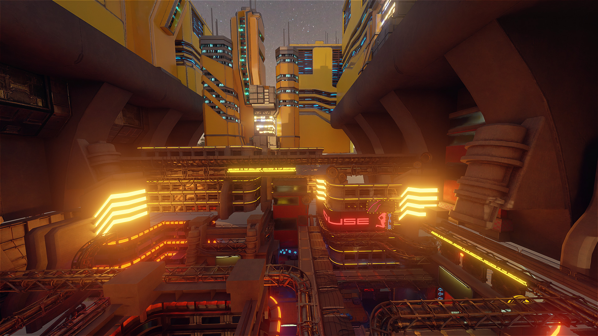 Cyberpunk New Energy Sci-Fi City 3D model_1