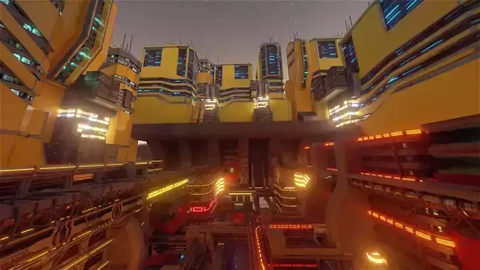 Cyberpunk New Energy Sci-Fi City