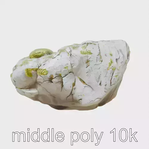 Jagged Moss-Covered Rock Terrain model pack