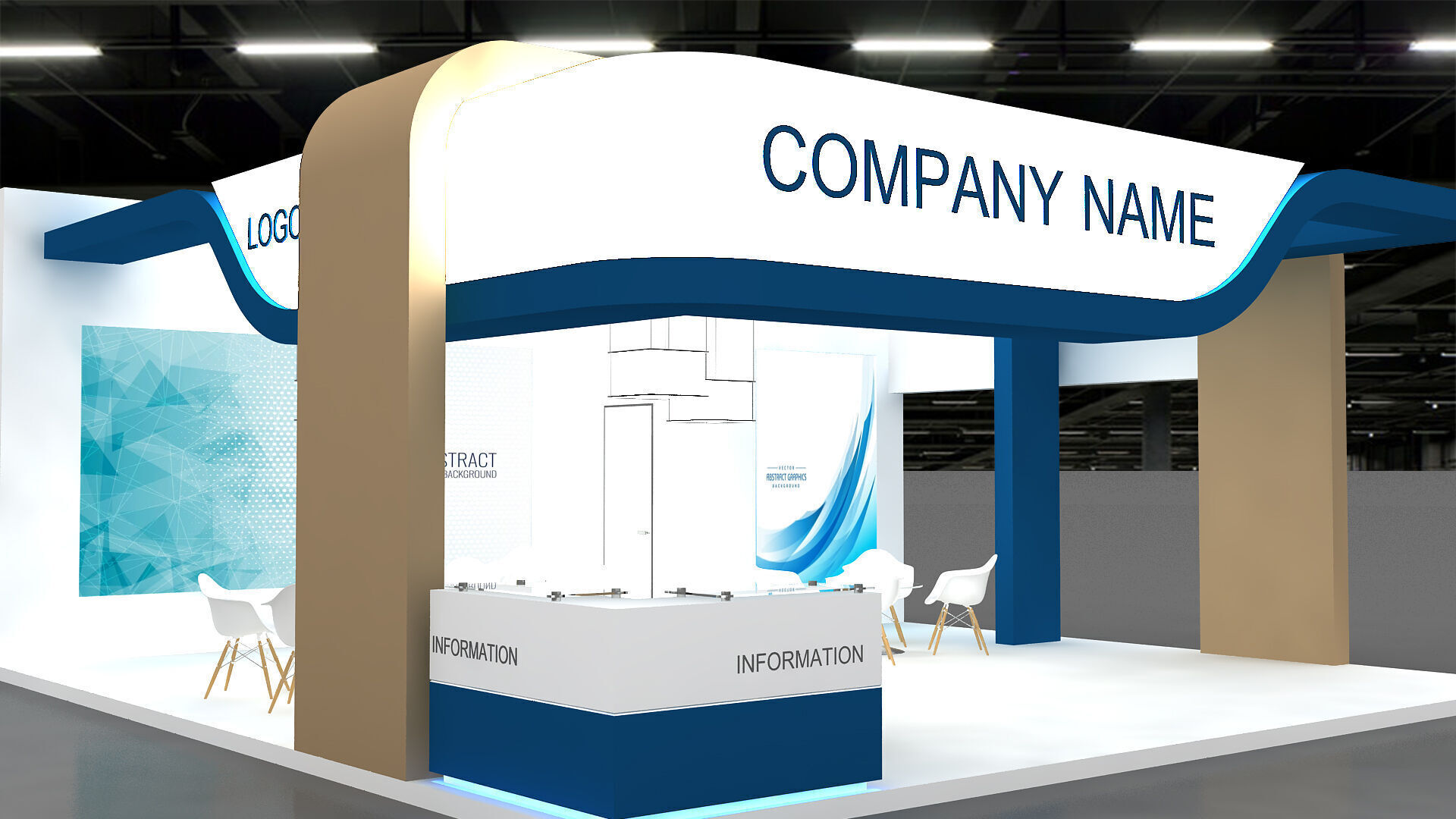 3D Booth 3D model 3D model_2