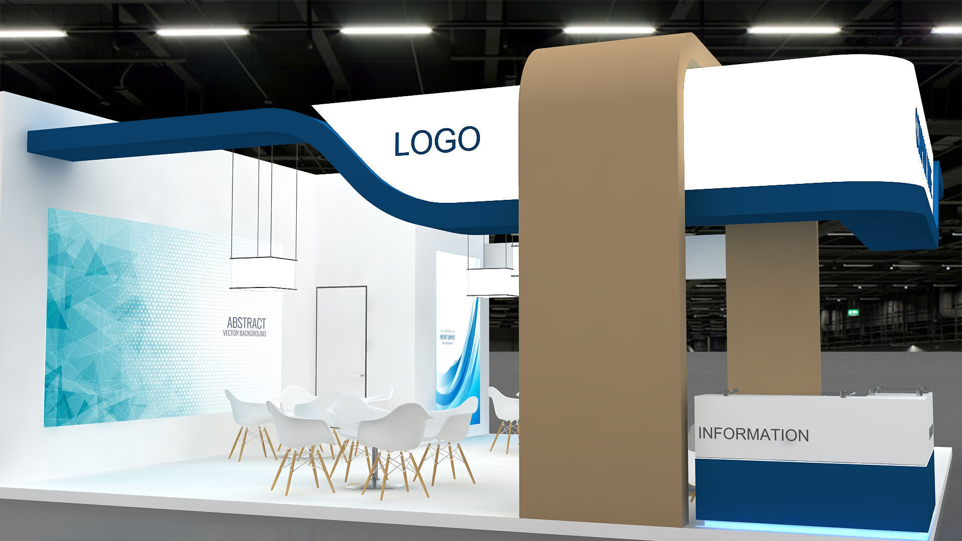 3D Booth 3D model 3D model_3