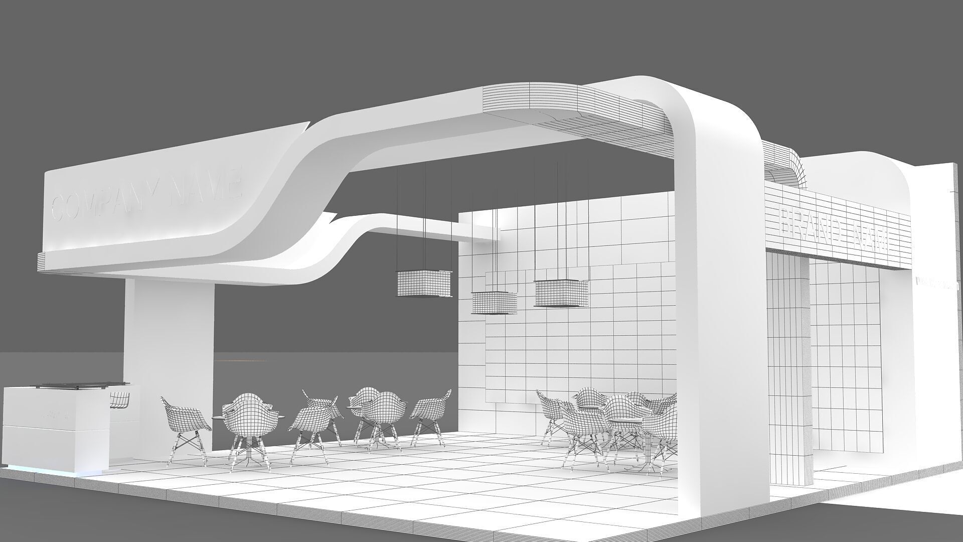 3D Booth 3D model 3D model_6