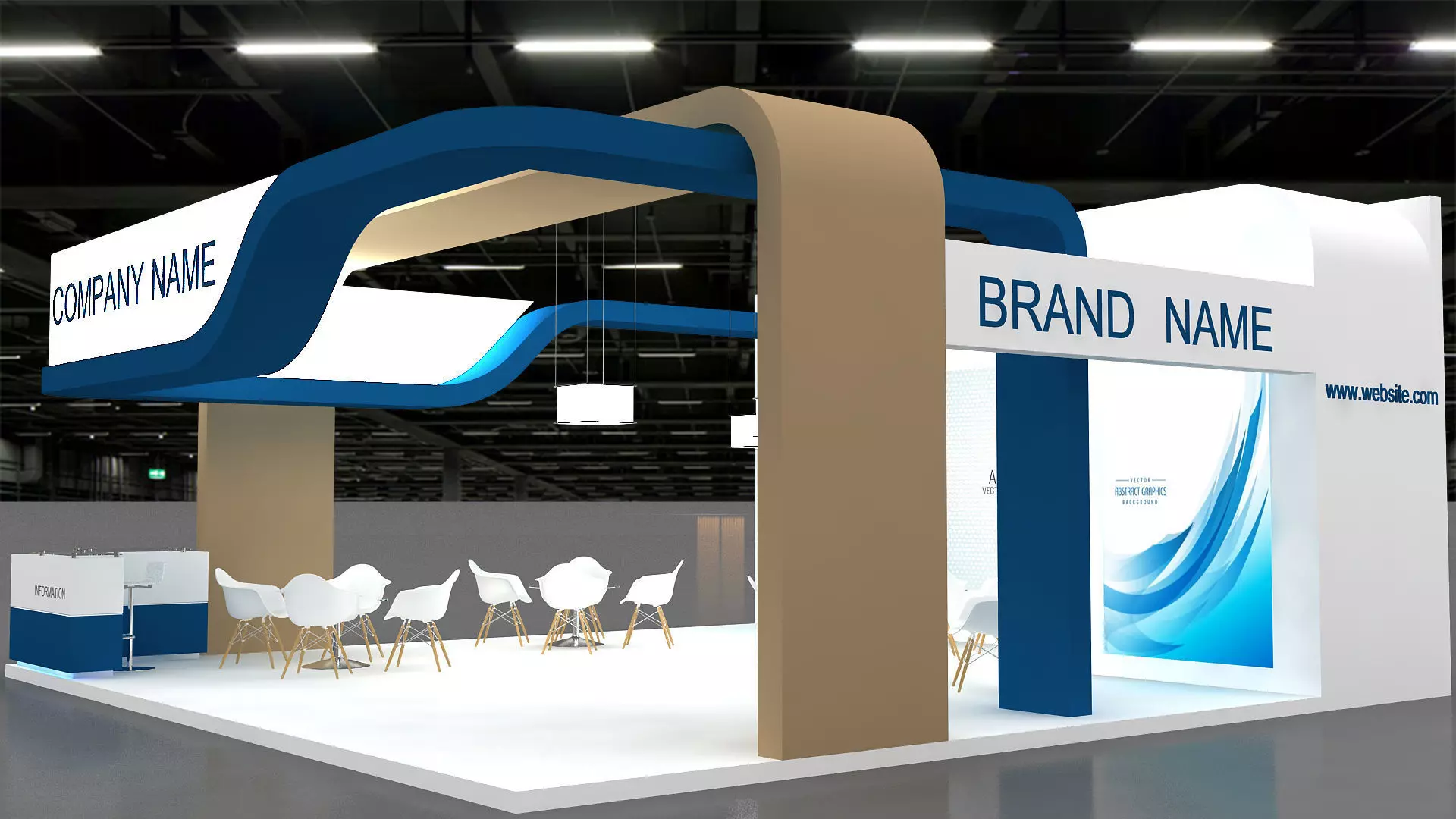 3D Booth 3D model 3D model_0