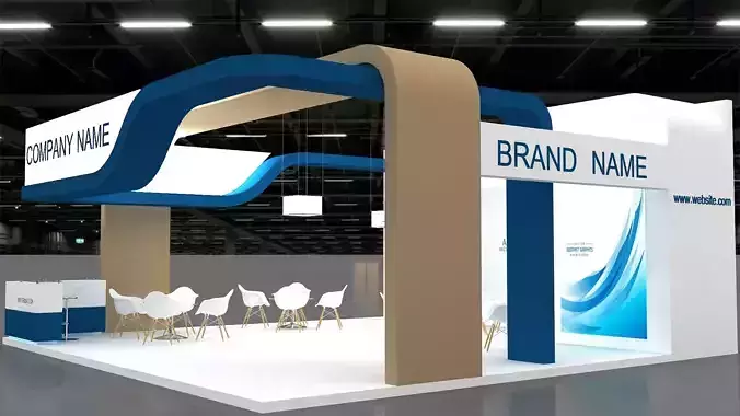 3D Booth 3D model 3D model