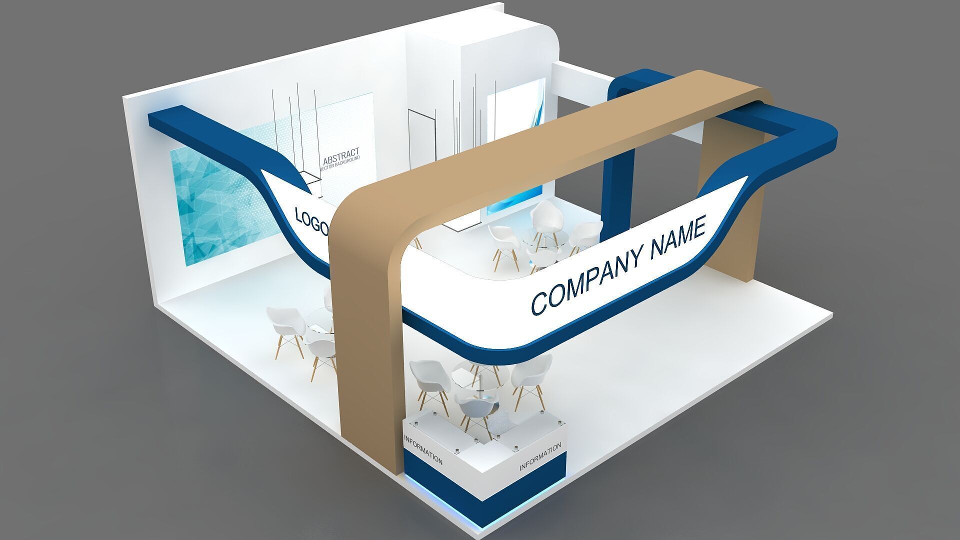 3D Booth 3D model 3D model_5