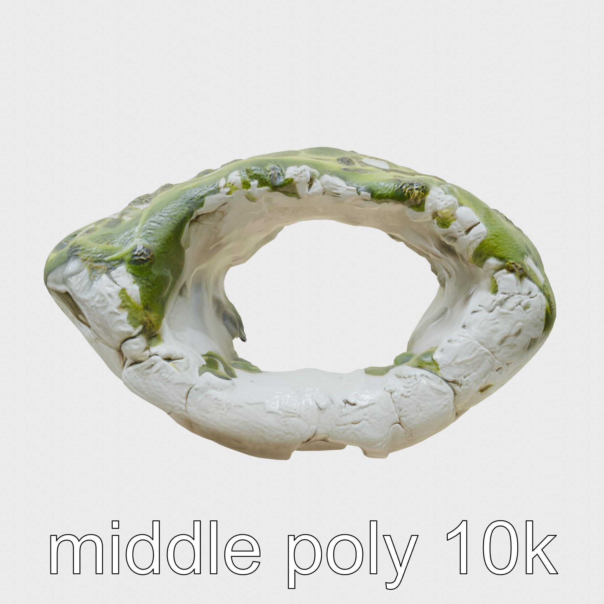 Moss-Covered Mystical Hollow Stone model pack Low-poly 3D model_30