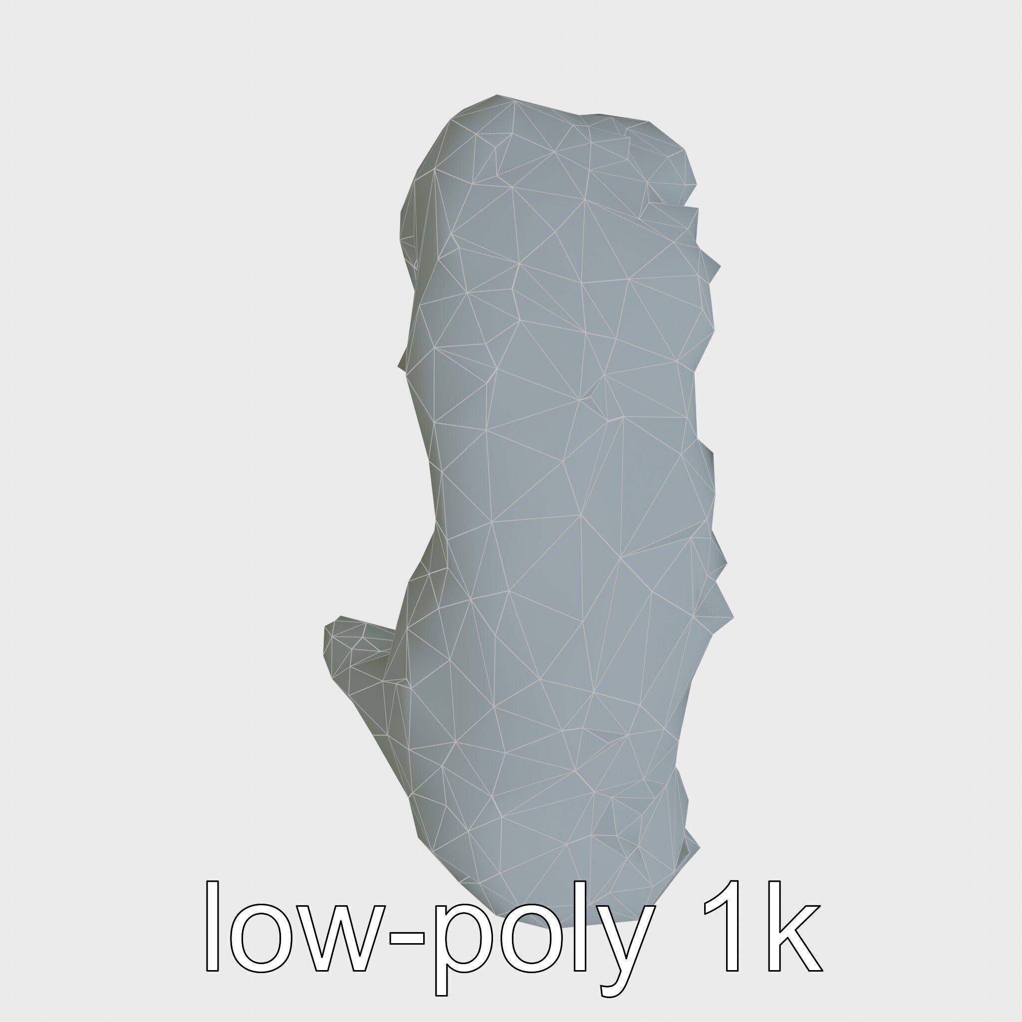 Moss-Covered Mystical Hollow Stone model pack Low-poly 3D model_14
