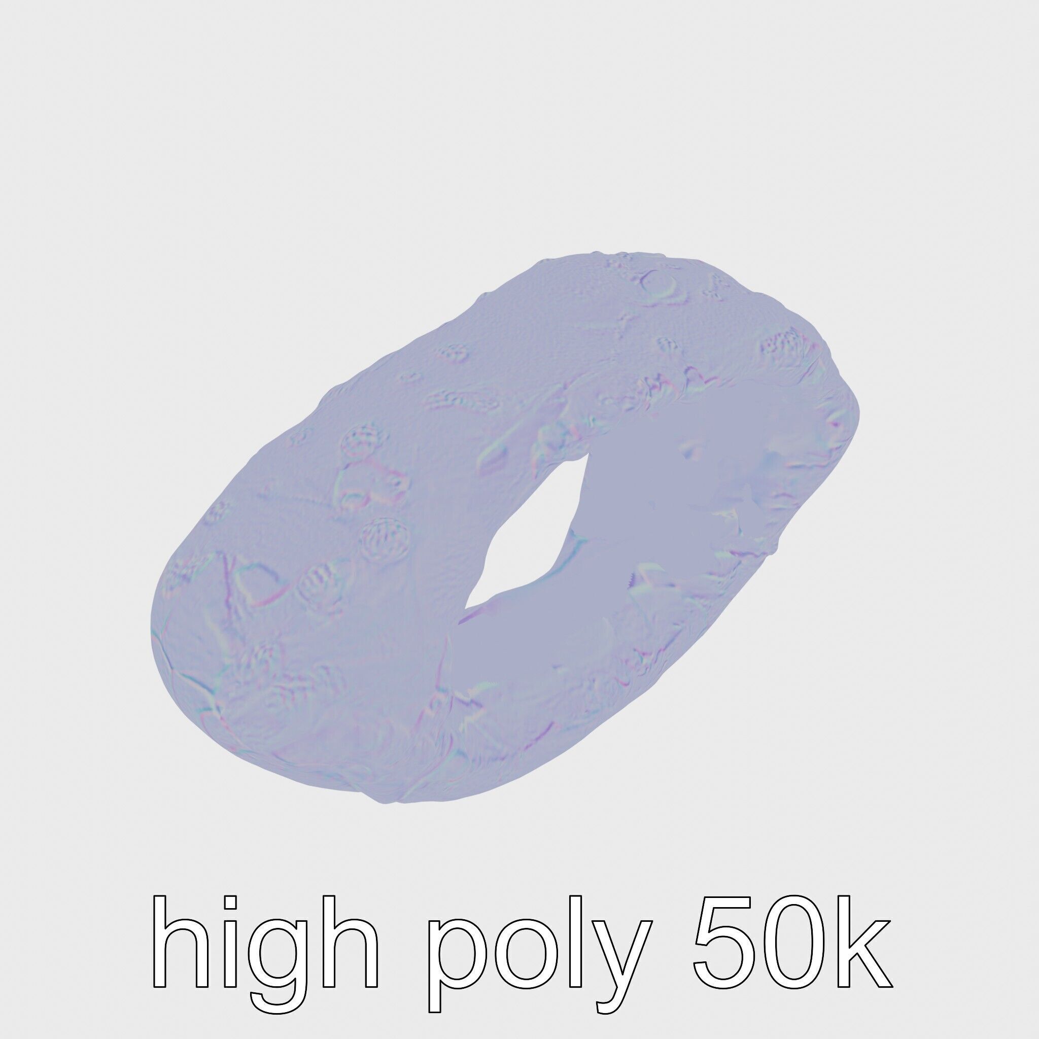 Moss-Covered Mystical Hollow Stone model pack Low-poly 3D model_16