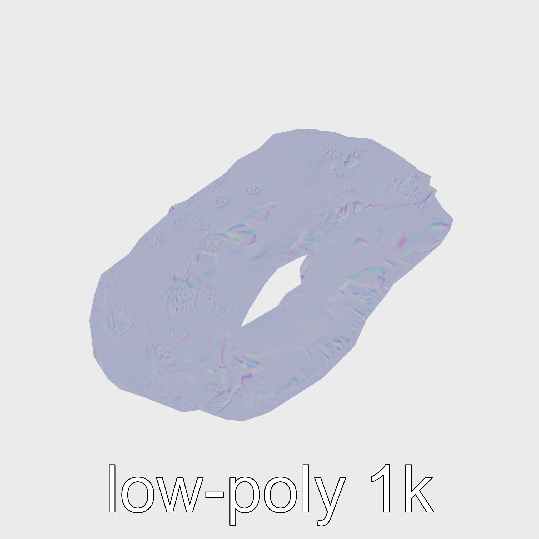 Moss-Covered Mystical Hollow Stone model pack Low-poly 3D model_15