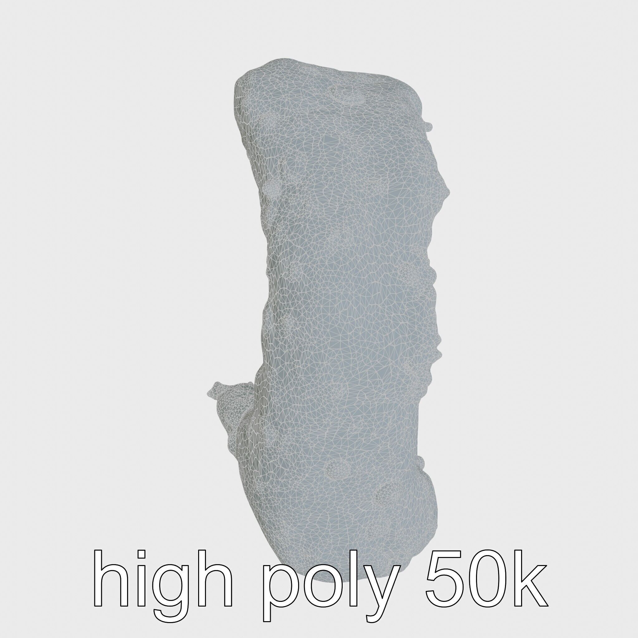 Moss-Covered Mystical Hollow Stone model pack Low-poly 3D model_19