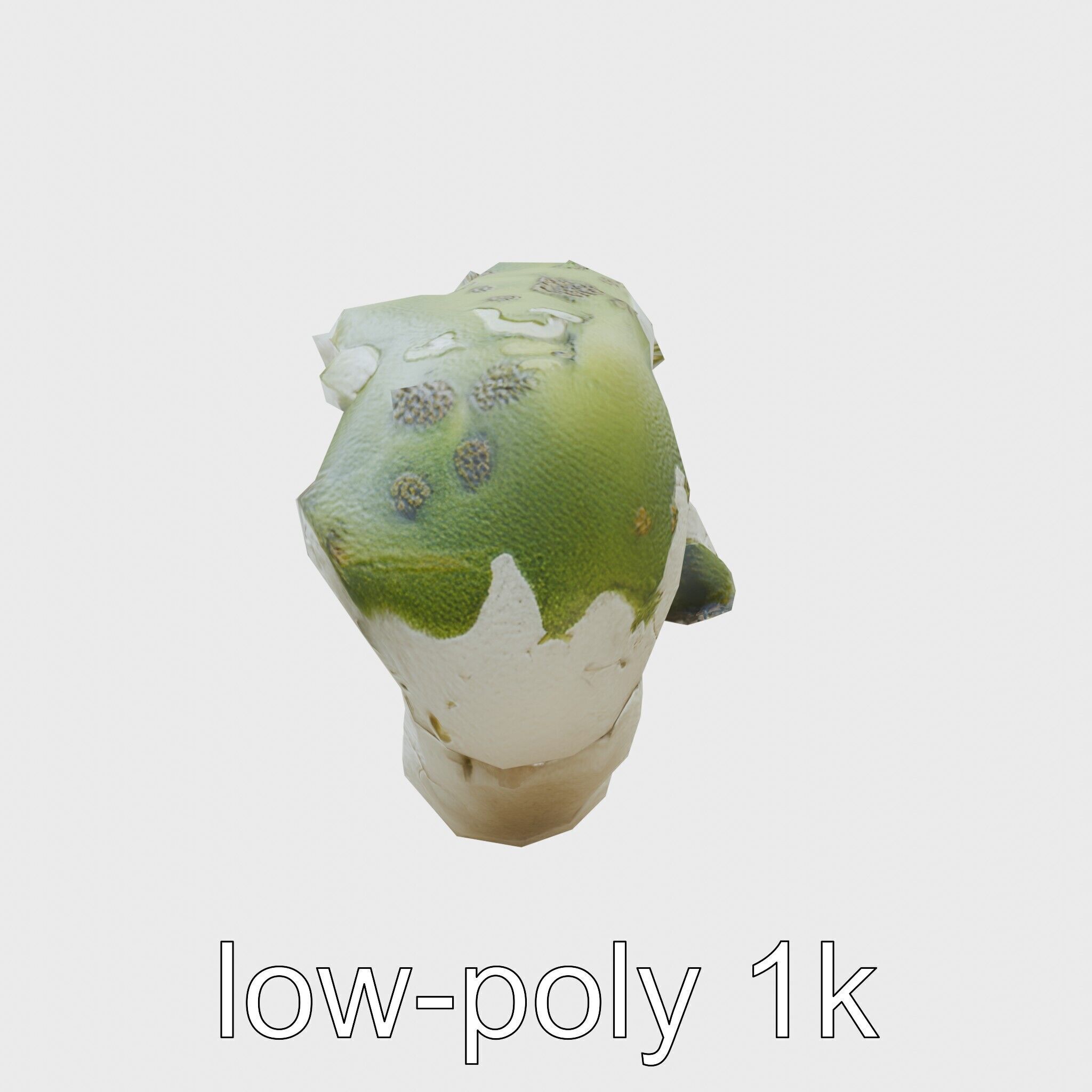 Moss-Covered Mystical Hollow Stone model pack Low-poly 3D model_7